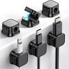 Magnetic Cable Clips – 6PCS Adjustable Desk Cable Organizer