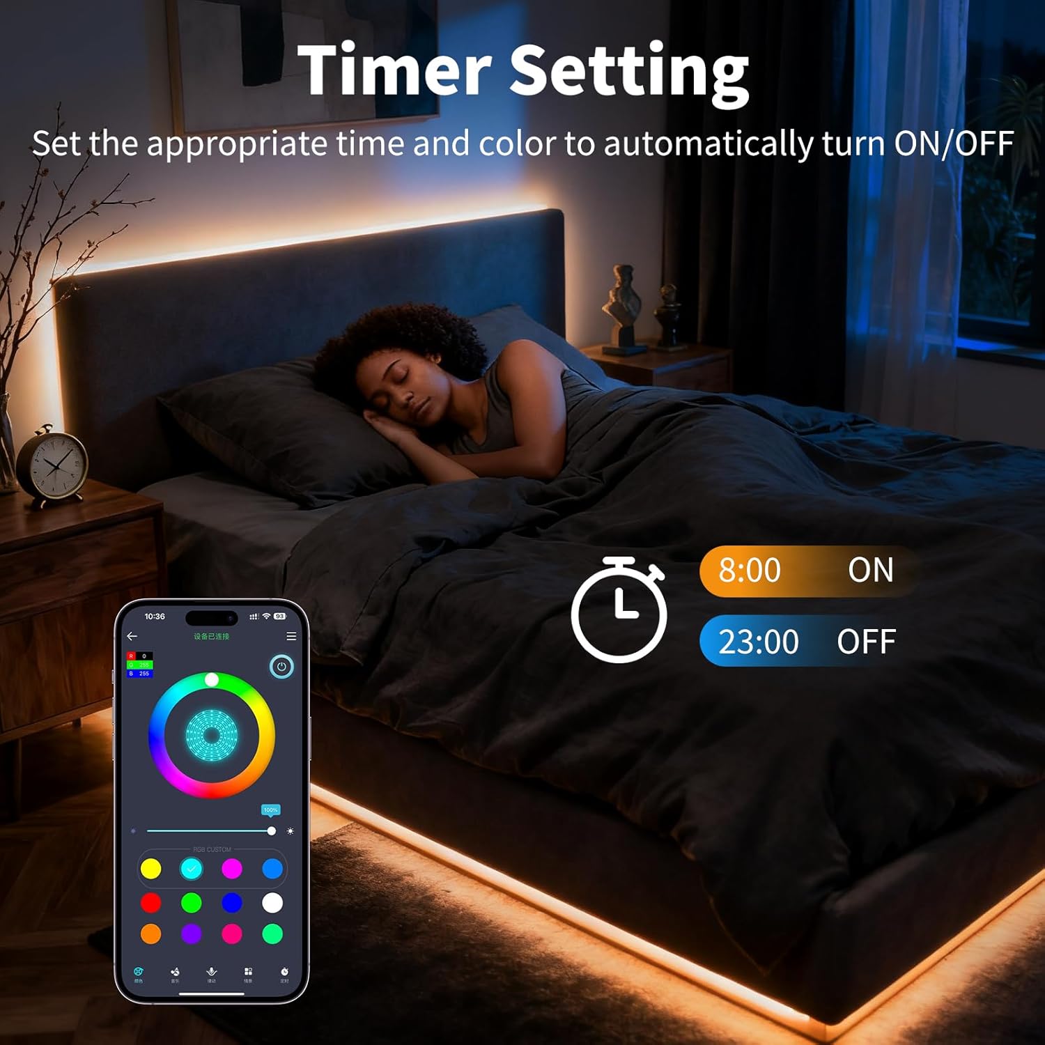 RGB LED Strip Lights – USB Smart LED Light with App & Remote Control