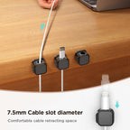 Magnetic Cable Clips – 6PCS Adjustable Desk Cable Organizer