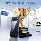 Anti-Yellow Crystal Clear iPhone Case – Shockproof Transparent Cover