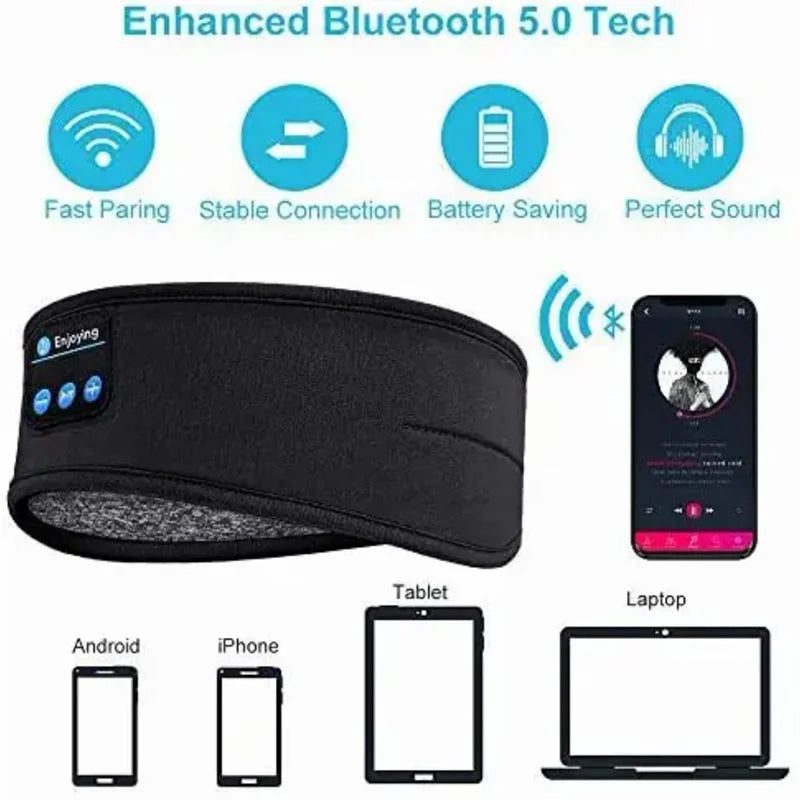 Bluetooth Sleep Headband – Wireless Sleep Headphones for Side Sleepers